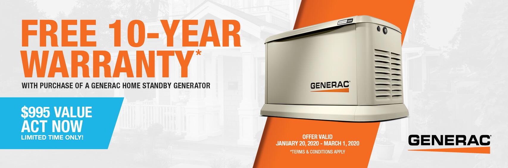 Homestandby Generator Deal | Warranty Offer | Generac Dealer | Beaumont, TX